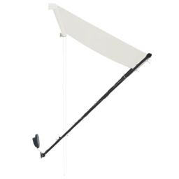 Berkfield Home Retractable Awning with LED 300x150 cm Cream in Beige - thumbnail 6