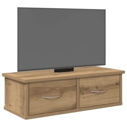 Berkfield Home Wall Cabinet Artisan Oak 60x26x18.5 cm Engineered Wood in Brown - thumbnail 3
