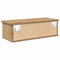 Berkfield Home Wall Cabinet Artisan Oak 60x26x18.5 cm Engineered Wood in Brown - thumbnail 6