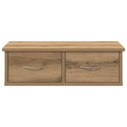 Berkfield Home Wall Cabinet Artisan Oak 60x26x18.5 cm Engineered Wood in Brown - thumbnail 4