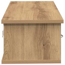 Berkfield Home Wall Cabinet Artisan Oak 60x26x18.5 cm Engineered Wood in Brown - thumbnail 5