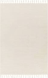 Livabliss Nora-Geometric Grey Ivory High Pile Fringe Living Dining Bedroom Rug - Size: 200 cm x 275 cm - thumbnail 2