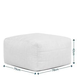 icon 4pcs Noa Bean Bag, 2x Corner, 1x Recliner, 1x Slab, Outdoor Woven Natural - thumbnail 8