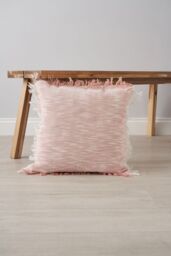 BHS Franca Cushion in Pink - Size: 45 cm x 45 cm - thumbnail 1