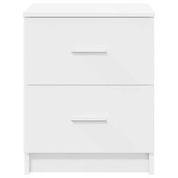 Berkfield Home Bedside Cabinets 2 pcs with 2 Drawers White 40x36x50 cm - Size: 40 x 36 x 50 cm - thumbnail 4