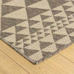 runrug Hallway Carpet Runner Rug - Hardwearing & Durable, 7mm - 'Prism' in Brown - Size: 80 cm x 150 cm - thumbnail 2