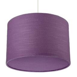 Happy Homewares Modern Purple Wine Textured Linen Pendant Light Shade with Diffuser - Size: 12 inches - thumbnail 4
