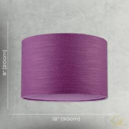 Happy Homewares Modern Purple Wine Textured Linen Pendant Light Shade with Diffuser - Size: 12 inches - thumbnail 7