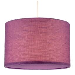 Happy Homewares Modern Purple Wine Textured Linen Pendant Light Shade with Diffuser - Size: 12 inches - thumbnail 2