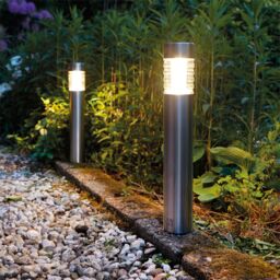 Luxform Tacoma Solar light 2Pk in Metallic Silver - thumbnail 1