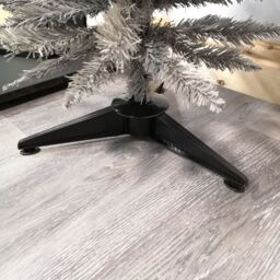 Samuel Alexander 4ft (120cm) Artificial Pencil Pine Grey Christmas Tree with 168 Tips & Stand - thumbnail 3