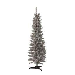 Samuel Alexander 4ft (120cm) Artificial Pencil Pine Grey Christmas Tree with 168 Tips & Stand - thumbnail 8