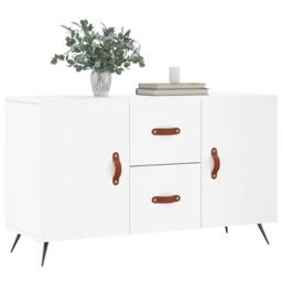 Berkfield Home Sideboard White 100x36x60 cm Engineered Wood - Size: 100 x 36 x 60 cm - thumbnail 1