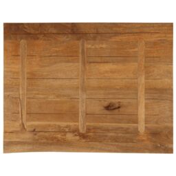 Berkfield Home Table Top Live Edge 90x80x2.5 cm Solid Wood Mango in Brown - thumbnail 5