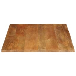 Berkfield Home Table Top Live Edge 90x80x2.5 cm Solid Wood Mango in Brown - thumbnail 4