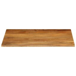 Berkfield Home Table Top Live Edge 90x80x2.5 cm Solid Wood Mango in Brown - thumbnail 3