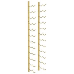 Berkfield Home Wall Mounted Wine Rack for 24 Bottles Gold Iron - thumbnail 2