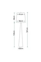 Netlighting Ascent 1 Light Floor Lamp Black E27 - thumbnail 2