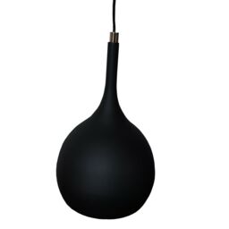 Loops Hanging Ceiling Pendant Light Matt Black & Copper Kitchen Lamp Built in LED