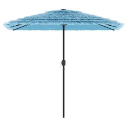 Berkfield Home Durable Garden Parasol with Steel Pole Blue 248x248x248 cm - Size: 248 x 248 x 248 cm - thumbnail 1
