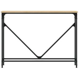 Berkfield Home Console Table Sonoma Oak 102x22.5x75 cm Engineered Wood in Brown - thumbnail 4