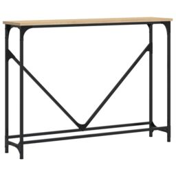 Berkfield Home Console Table Sonoma Oak 102x22.5x75 cm Engineered Wood in Brown - thumbnail 2