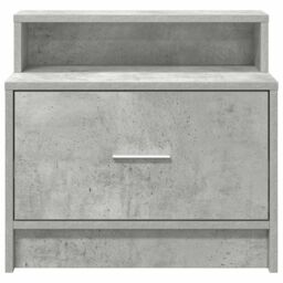 Berkfield Home Bedside Cabinets with Drawer 2 pcs Concrete Grey 51x31x47 cm - Size: 51 x 31 x 47 cm - thumbnail 4