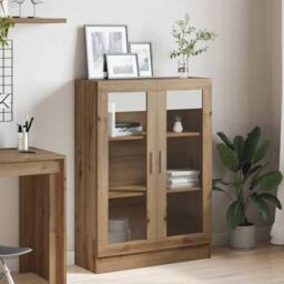 Berkfield Home Book Cabinet Artisan Oak 82.5x30.5x115 cm Engineered Wood in Brown - thumbnail 4