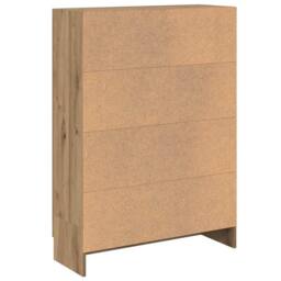 Berkfield Home Book Cabinet Artisan Oak 82.5x30.5x115 cm Engineered Wood in Brown - thumbnail 7