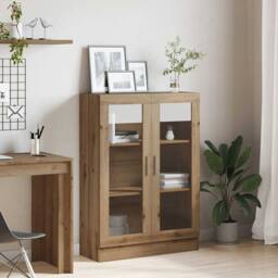 Berkfield Home Book Cabinet Artisan Oak 82.5x30.5x115 cm Engineered Wood in Brown - thumbnail 3
