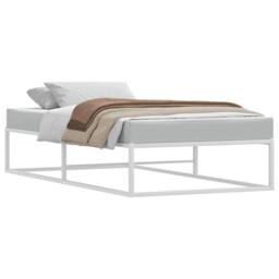 Berkfield Home Bed Frame without Mattress White 90x200 cm Metal - thumbnail 3