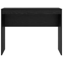 Berkfield Home Modern Black Oak Writing Desk Black oak Engineered wood 100 x 40 - thumbnail 5