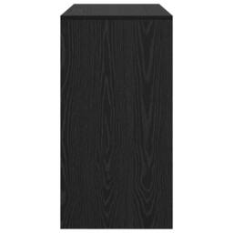 Berkfield Home Modern Black Oak Writing Desk Black oak Engineered wood 100 x 40 - thumbnail 6