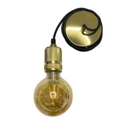 CGC Lighting 'Sydney' Gold Knurled Single Band 1.5m adjustable E27 Ceiling Pendant & Matching ceiling Rose - thumbnail 6