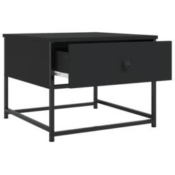 Berkfield Home Decorative Coffee Table Black 51x51x40 cm Engineered Wood - Size: 51 x 51 x 40 cm - thumbnail 5