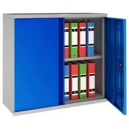 Phoenix Safe Company Steel Storage Cupboard Grey & Blue with Electronic Lock, SCL0891GBE - Size: 800mm - thumbnail 2