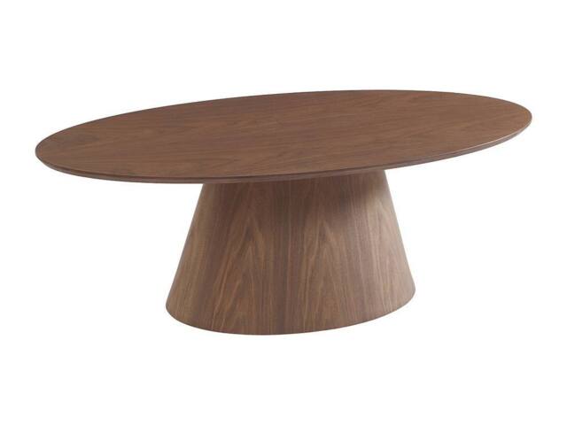 Vente-unique Walnut Veneer Coffee Table - Dark Natural - ANTELADA - image 1