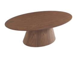 Vente-unique Walnut Veneer Coffee Table - Dark Natural - ANTELADA - thumbnail 5