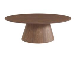 Vente-unique Walnut Veneer Coffee Table - Dark Natural - ANTELADA - thumbnail 9