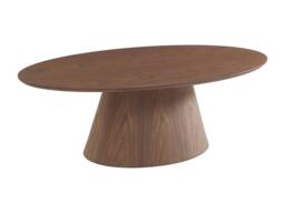 Vente-unique Walnut Veneer Coffee Table - Dark Natural - ANTELADA - thumbnail 4