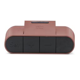 Acctim Kian Digital Alarm Clock Crescendo Alarm Date, Temperature & Humidity Display Pop Up Alarm in Burnt Orange - thumbnail 3