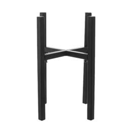 Nordara 2-in-1 Adjustable Metal Plant Stand Pot Holder Indoor Outdoor in Black - thumbnail 5