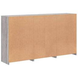 Berkfield Home Sideboard with LED Lights Grey Sonoma 181.5x37x100 cm - thumbnail 8