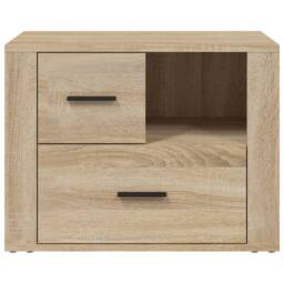 Berkfield Home Bedside Cabinet Sonoma Oak 60x36x45 cm Engineered Wood in Brown - Size: 60 x 36 x 45 cm - thumbnail 6