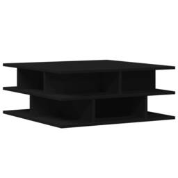 Berkfield Home Coffee Table Black 70x70x29 cm Engineered Wood - Size: 70 x 70 x 29 cm - thumbnail 7