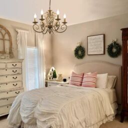 Garwarm 6 Lights Candle Wrought Iron French Country Chandelier in Gold - thumbnail 2