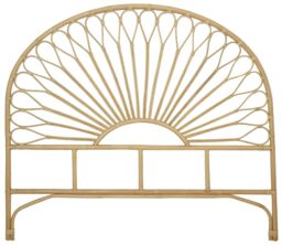 Nordlys Headboard in Rattan in Brown - Size: EU Single