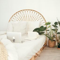 Nordlys Headboard in Rattan in Brown - Size: EU Single - thumbnail 2