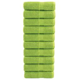 Berkfield Home Premium Soap Towels SOLUND 10 pcs Apple Green 30x30 cm 600 gsm - thumbnail 2