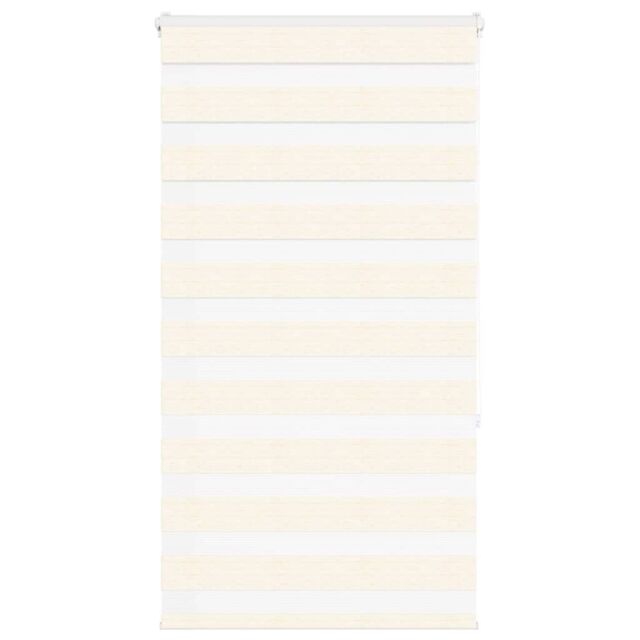 Berkfield Home Zebra Blind Marble Beige 90x150 cm Fabric Width 85.9 cm Polyester - image 1